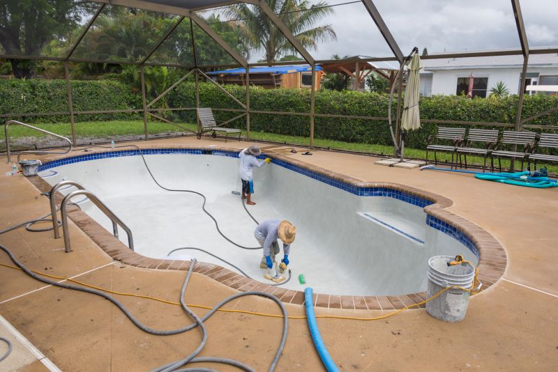 Completed Concrete Pool Repair